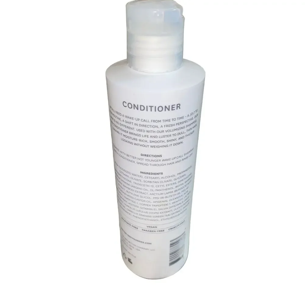 Better Not Younger Wake Up Call Volumizing Conditioner 8.4 oz. used 90% left